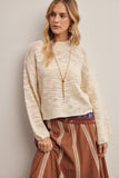 Slouchy Mock Knit Sweater