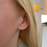 Gold 3 Gem Micro Studs