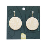 Whisper Ivory on White Dangle Earrings - Wholesale
