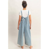 Denim Adjustable Strap Jumpsuit