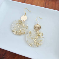 Zoey Earrings - Gold Flake // Holiday, Christmas