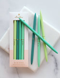 Slim Pen, Set of Four | Spectrum Emerald City (Greens)