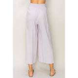 Linen High Waist Wide Leg Trousers