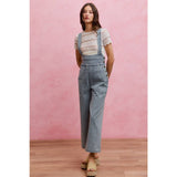 LOW NECKDROP OVERFIT DENIM JUMPSUIT