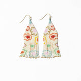 Delilah Poppies Beaded Fringe Earrings Multi