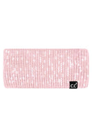 C.C All Over Clear Sequin Headwrap: Dust Mint