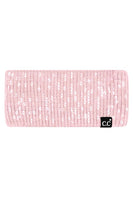 C.C All Over Clear Sequin Headwrap: Black