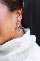 Star of Bethlehem Earrings - Gold Sparkle // Christmas, Holiday