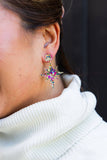 Star of Bethlehem Earrings - Gold Sparkle // Christmas, Holiday