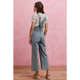 LOW NECKDROP OVERFIT DENIM JUMPSUIT