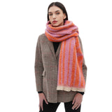 Soft Chunky Abstract/Geometric Lines Fleece Scarf (8 colors)