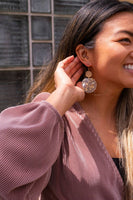 Zoey Earrings - Gold Flake // Holiday, Christmas