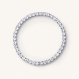 Elastic Tennis Bracelet- Silver