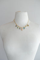 Calypso Charm Necklace: Jewel Tone
