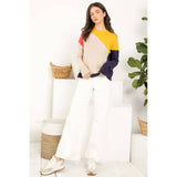 Colorblocked Knit Sweater