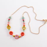 Handmade Dainty Flower Field Necklace For Spring