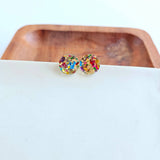Sophie Studs - Gold Sparkle // Jewelry, Earrings, Holiday