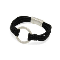 Gold Forged Circle Bracelet