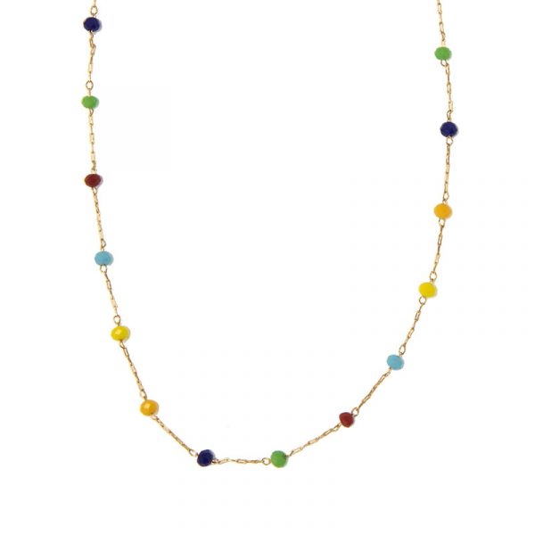 Multi Bright Beaded Necklace