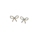 bow stud earrings