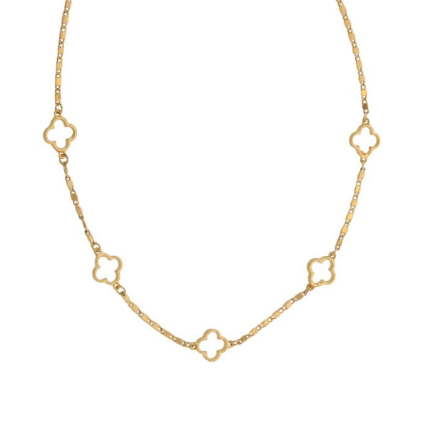 16" quatrefoil necklace