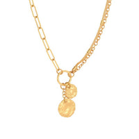 Mixed Chain Drop Pendant Necklace