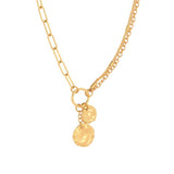 Mixed Chain Drop Pendant Necklace