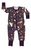 Marine Life, Purple Baby Pajamas: 6-12 Months