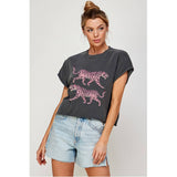 TIGERS  VINTAGE GRAPHIC CROP TOP