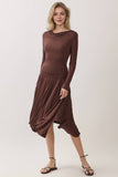 SOLID HANDKERCHIEF HEMLINE SKIRT - VGS800023