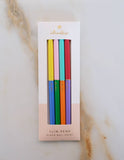Slim Pen, Set of Four | Duo-Tone Classic Rainbow