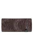 C.C All Over Clear Sequin Headwrap: Black