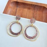 Georgia Earrings - Rainbow Glitter // Jewelry, Holiday