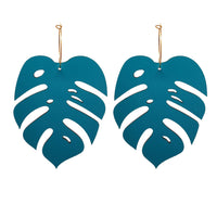Statement Monstera Hoop Earrings