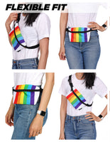 83357: Fanny Pack | Small Ultra-Slim | PRIDE Rainbow Stripe