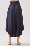 Smocked Waist Flowy Skirt - VNS16762
