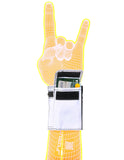 80622: Wrist Wallet Wrap | Vegan Leather | Reflective Silver