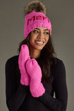 Pink Merry Pom Hat