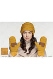 C.C Solid Color Knitted Mitten Gloves