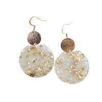 Zoey Earrings - Gold Flake // Holiday, Christmas