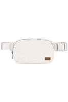 C.C Sherpa Fanny Pack: Light Gray