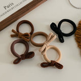 Seamless Bow Hair Tie (Set of 5)