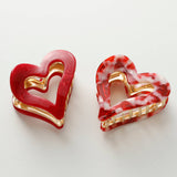 Juliette | VDay Heart Metal Claw Clip
