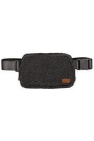 C.C Sherpa Fanny Pack: Light Gray