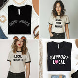 Small Town Famous Ringer Shirt, Ringer Tee, Small Town
