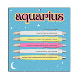 Aquarius Pen Set (astrology, zodiac, funny)