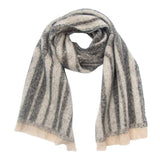 Soft Chunky Abstract/Geometric Lines Fleece Scarf (8 colors)