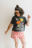 Joy wildflower | pepper comfort colors boxy cropped tee