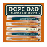 Dope Dad Pen Set (funny, gifts, pens, father's day)