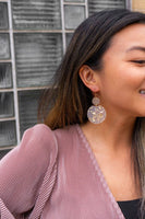 Zoey Earrings - Gold Flake // Holiday, Christmas